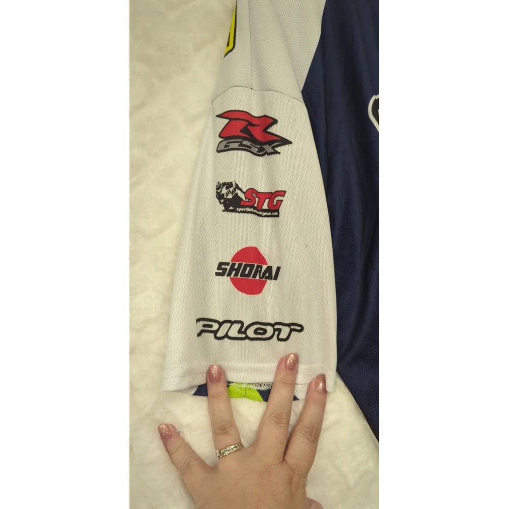 Pilot Geico Suzuki Racing Shirt‎ MotoAmerica TIA Motorsport Motorcycle Polo M - Picture 5 of 7